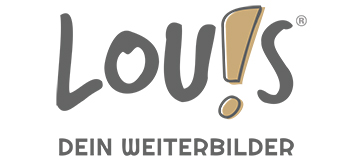 LOU!S-Logo mit Slogan Logo der bfz-Marke LOU!S mit Slogan „Dein Weiterbilder“
