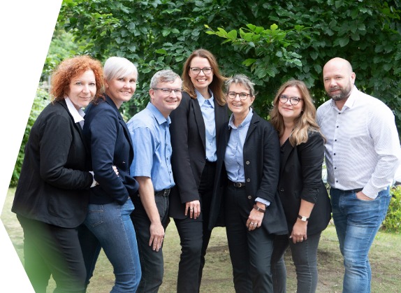 Team Bayreuth: Tanja Schittenhelm, Annika Scheit, Jörn Fleischer, Stephanie Helfrecht, Sabine Reul, Lisa-Marie Wetekamp (von links)